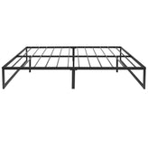 Lana 14 Inch Metal Platform Bed Frame - No Box Spring Needed with Steel Slat Support and Quick Lock Functionality (Full)