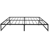 Lana 14 Inch Metal Platform Bed Frame - No Box Spring Needed with Steel Slat Support and Quick Lock Functionality (Queen)
