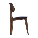Verona Commercial Grade Solid Wood Dining Chair with Curved Oval Backrest in Antique Copper