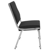 HERCULES Series 950 lb. Rated Black Fabric Bariatric Medical Reception Chair