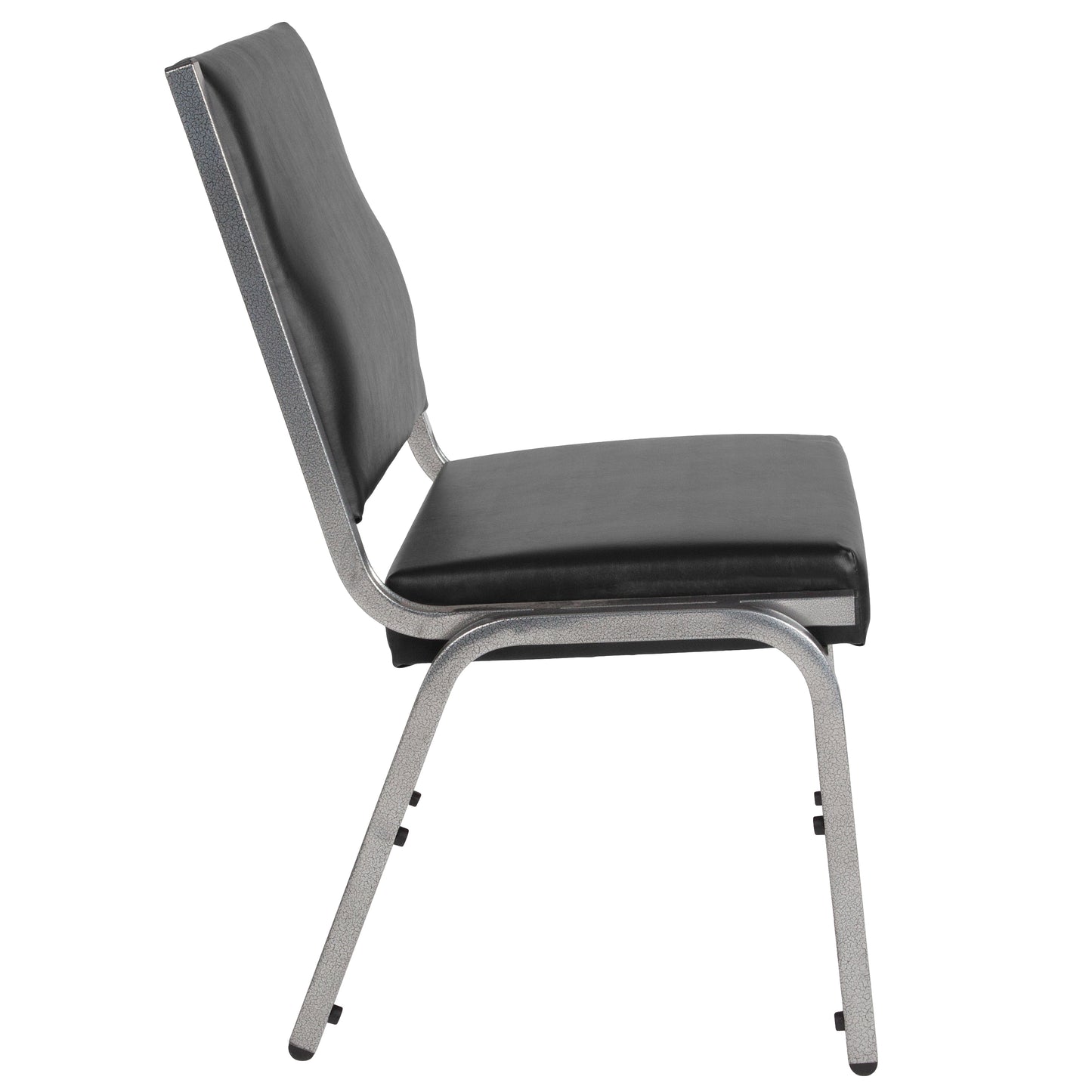 HERCULES Series 950 lb. Rated Black Antimicrobial Vinyl Bariatric Medical Reception Chair