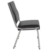 HERCULES Series 950 lb. Rated Black Antimicrobial Vinyl Bariatric Medical Reception Chair