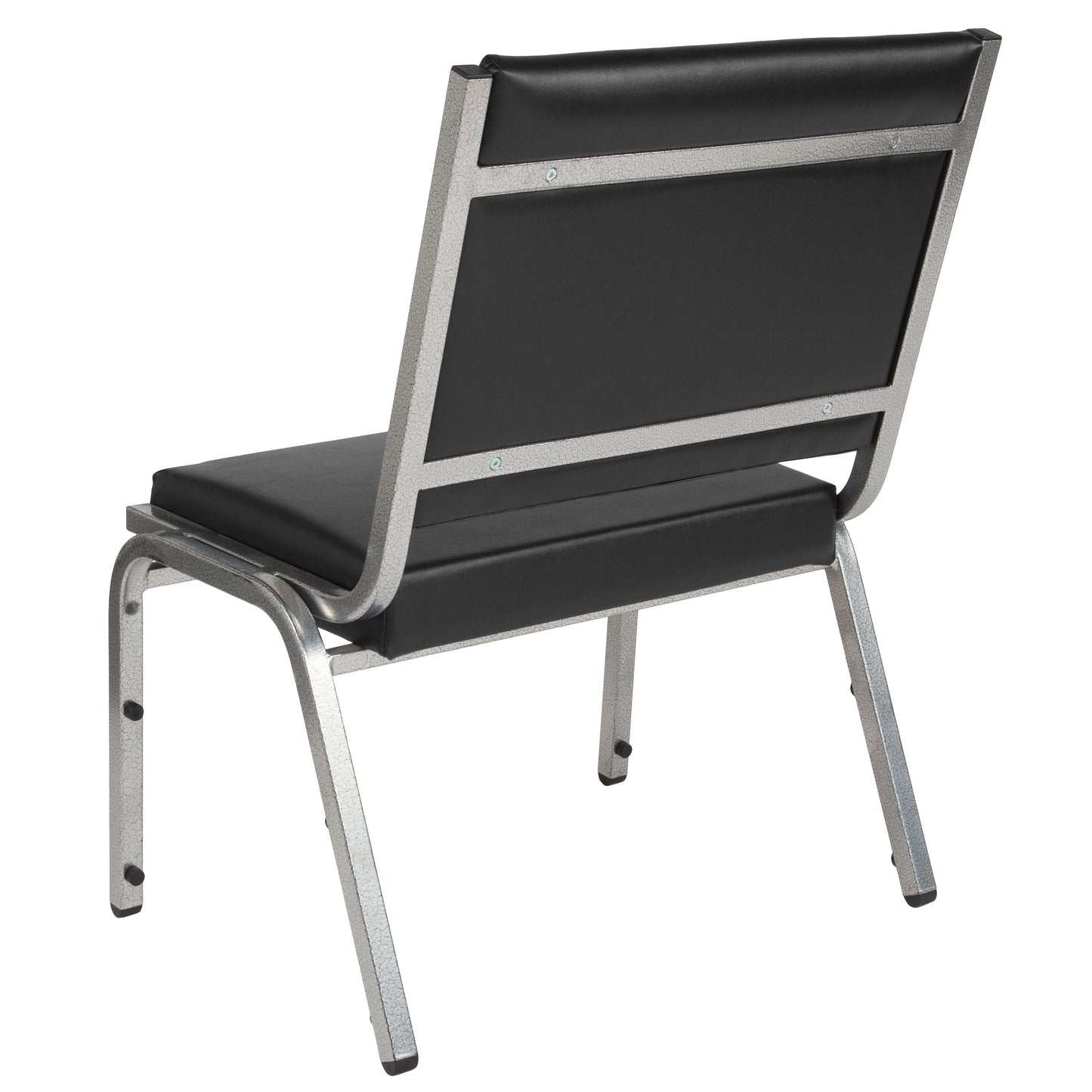 HERCULES Series 950 lb. Rated Black Antimicrobial Vinyl Bariatric Medical Reception Chair