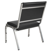 HERCULES Series 950 lb. Rated Black Antimicrobial Vinyl Bariatric Medical Reception Chair