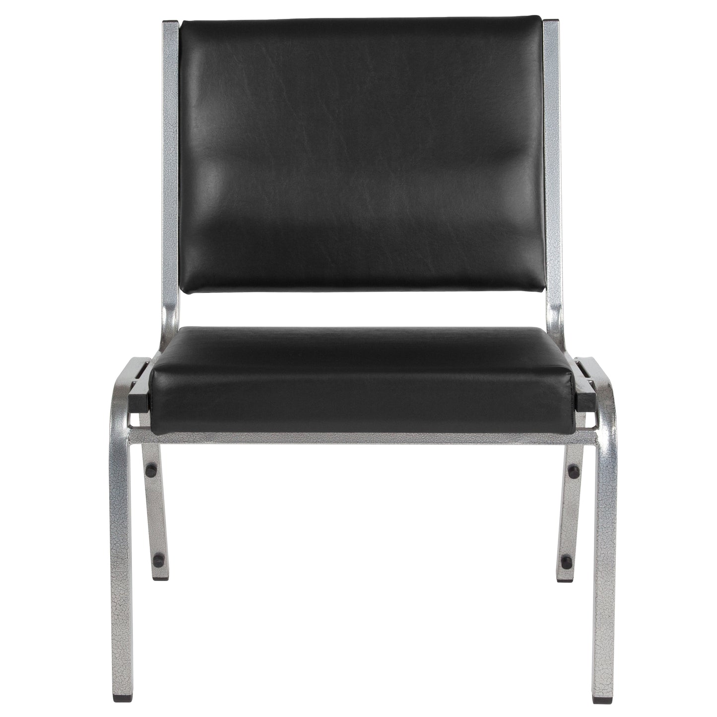 HERCULES Series 950 lb. Rated Black Antimicrobial Vinyl Bariatric Medical Reception Chair
