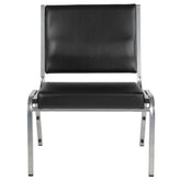 HERCULES Series 950 lb. Rated Black Antimicrobial Vinyl Bariatric Medical Reception Chair
