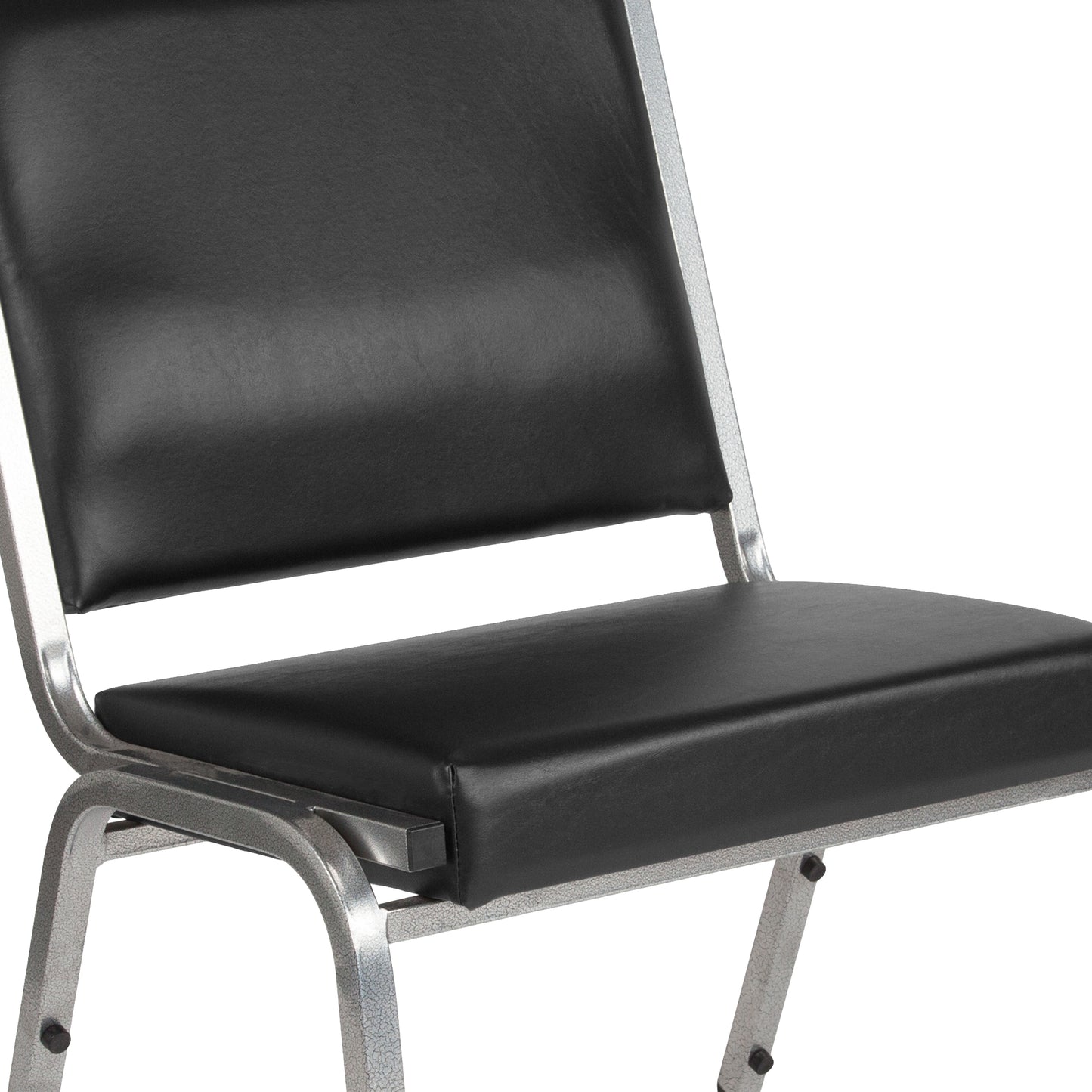 HERCULES Series 950 lb. Rated Black Antimicrobial Vinyl Bariatric Medical Reception Chair