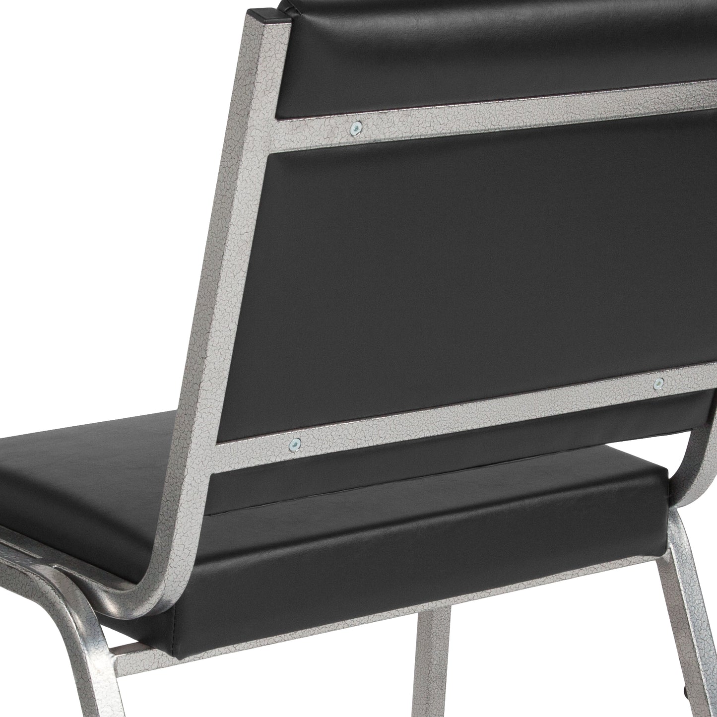 HERCULES Series 950 lb. Rated Black Antimicrobial Vinyl Bariatric Medical Reception Chair