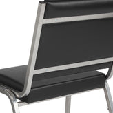 HERCULES Series 950 lb. Rated Black Antimicrobial Vinyl Bariatric Medical Reception Chair