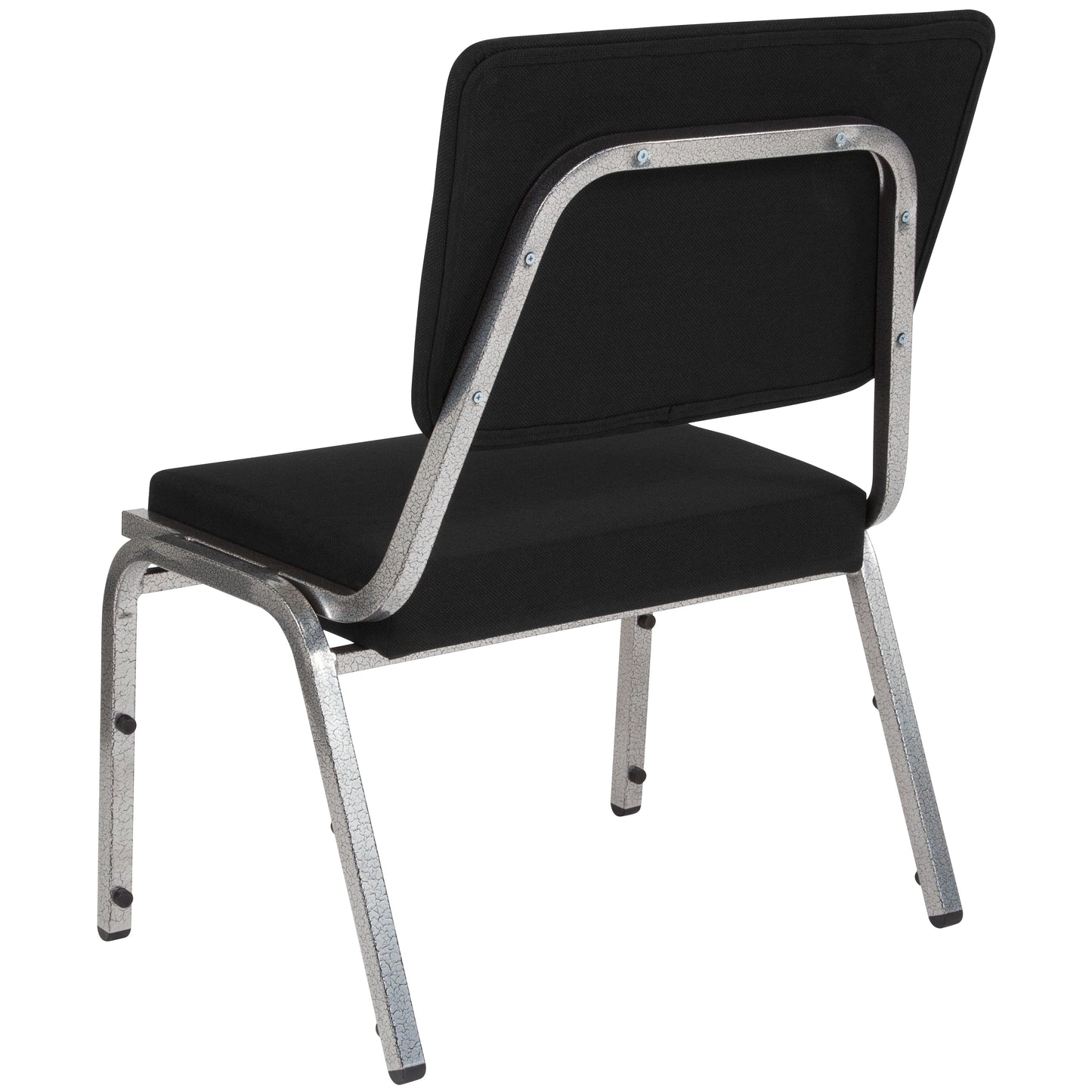 HERCULES Series 1000 lb. Rated Black Antimicrobial Fabric Bariatric Medical Reception Chair with 3/4 Panel Back