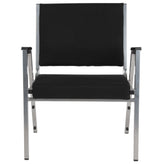 HERCULES Series 1000 lb. Rated Black Antimicrobial Fabric Bariatric Medical Reception Arm Chair
