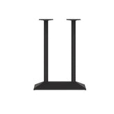 Palis 27"W x 15"D Indoor/Outdoor Dining Height Double Column Table Base for 30" x 48" Table Tops, Black