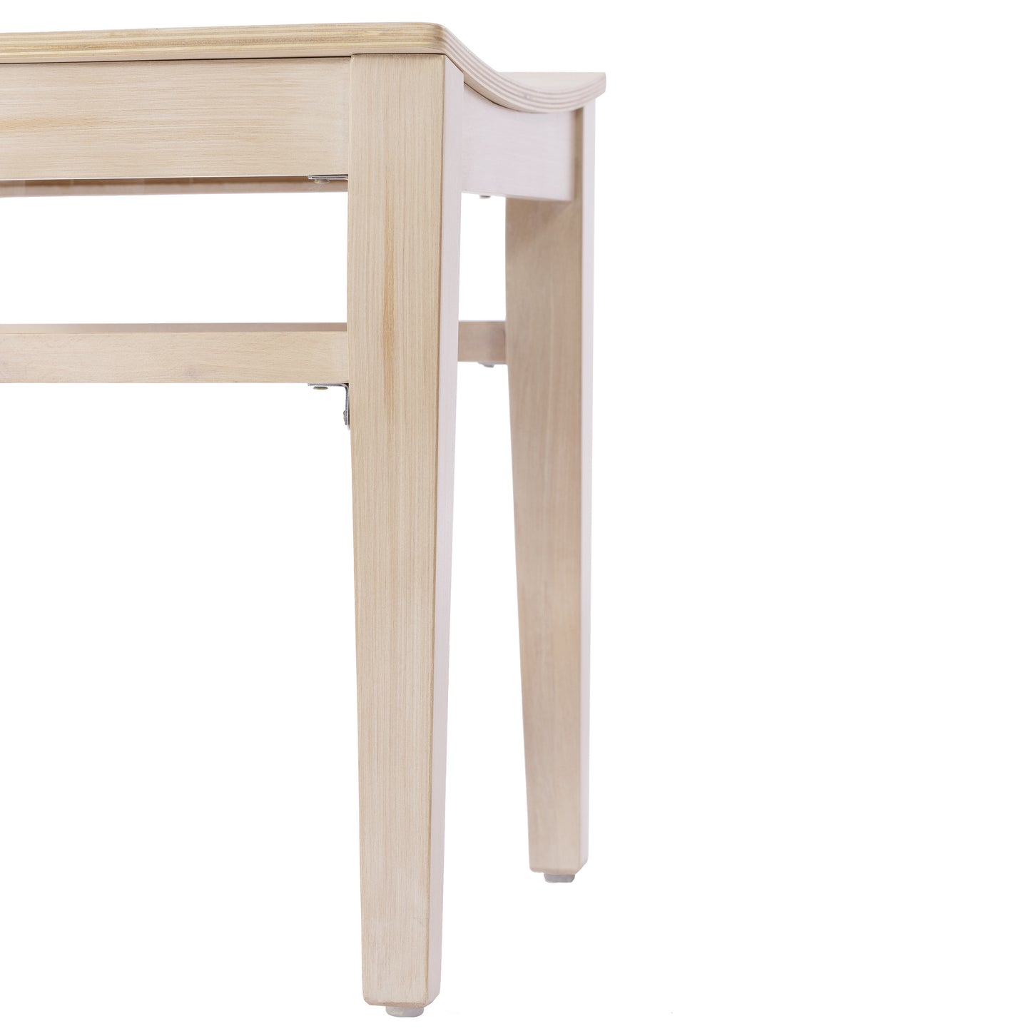 Naples Commercial Grade Solid Wood Dining Chair with Curved Backrest and Antique White Finish