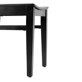 Naples Commercial Grade Solid Wood Dining Chair with Curved Backrest and Black Finish