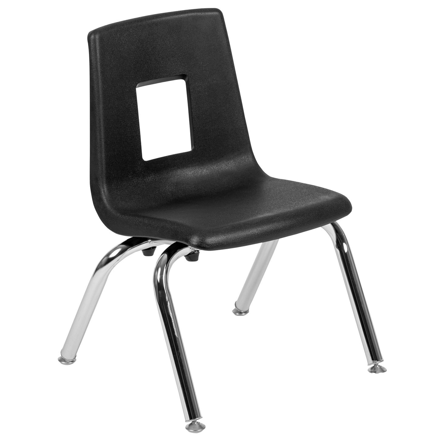 Emmy 76" Oval Wave Flexible Laminate Activity Table Set with 12" Student Stack Chairs, Grey/Black