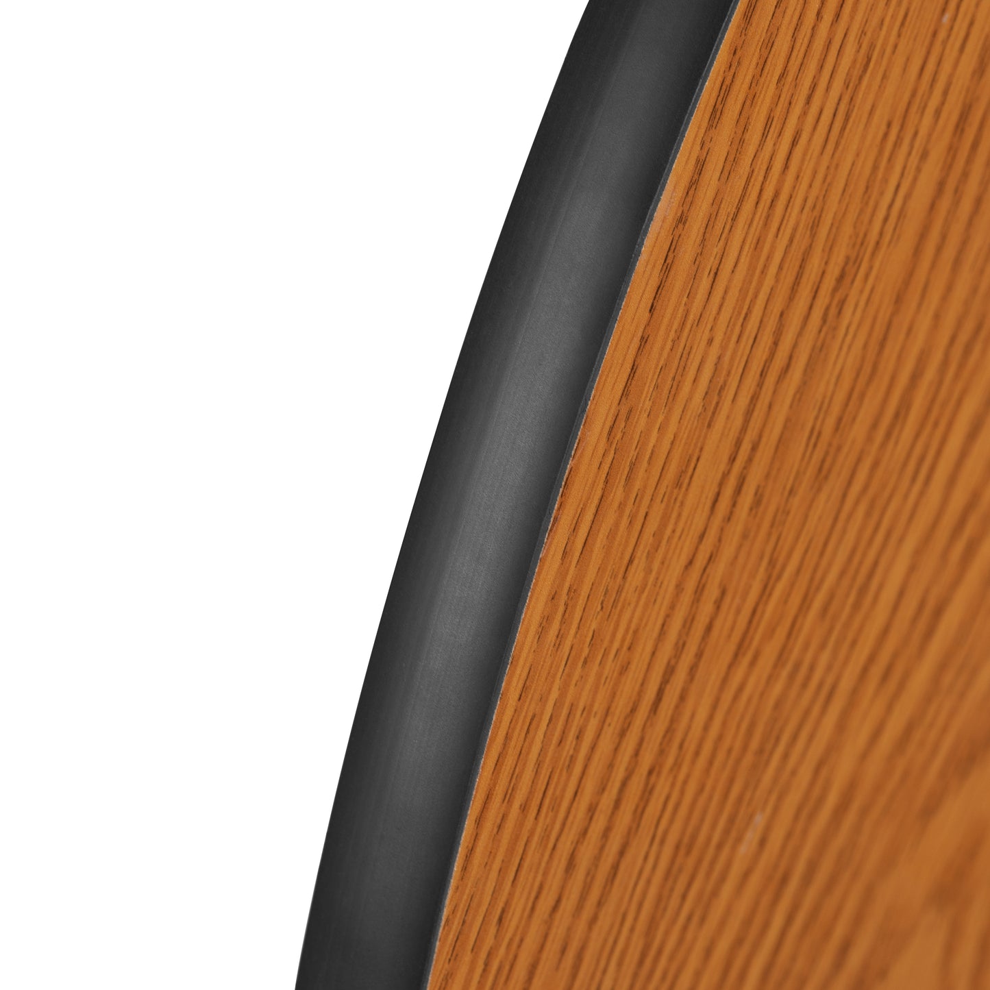 Emmy 47.5" Circle Wave Flexible Laminate Activity Table Set with 18" Student Stack Chairs, Oak/Black