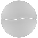 Emmy 2 Piece Emmy 60" Circle Wave Flexible Grey Thermal Laminate Activity Table Set - Height Adjustable Short Legs