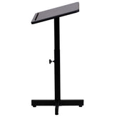 Mysta Adjustable Height Metal Lectern in Mahogany