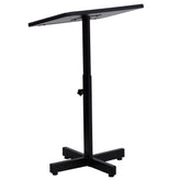 Mysta Adjustable Height Metal Lectern in Mahogany