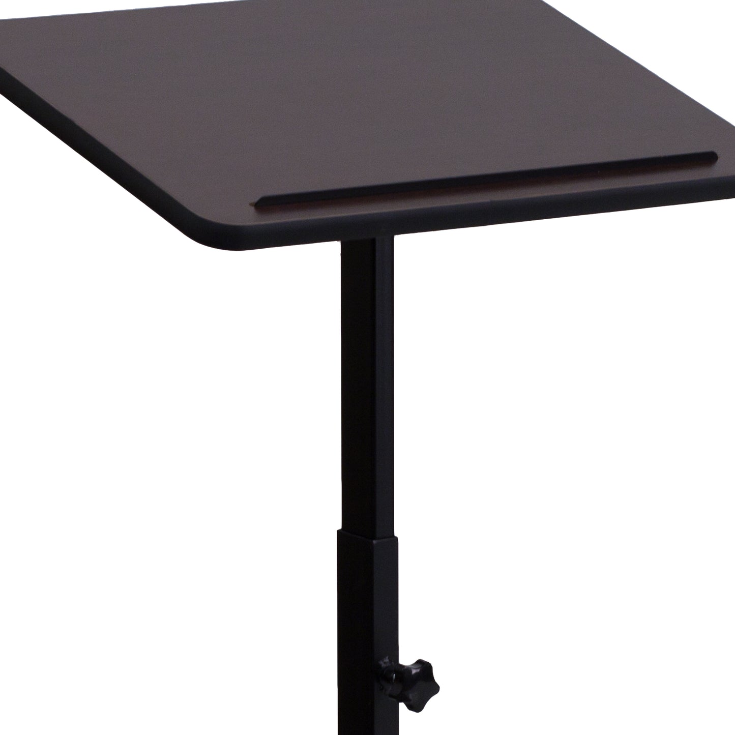 Mysta Adjustable Height Metal Lectern in Mahogany