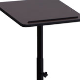 Mysta Adjustable Height Metal Lectern in Mahogany