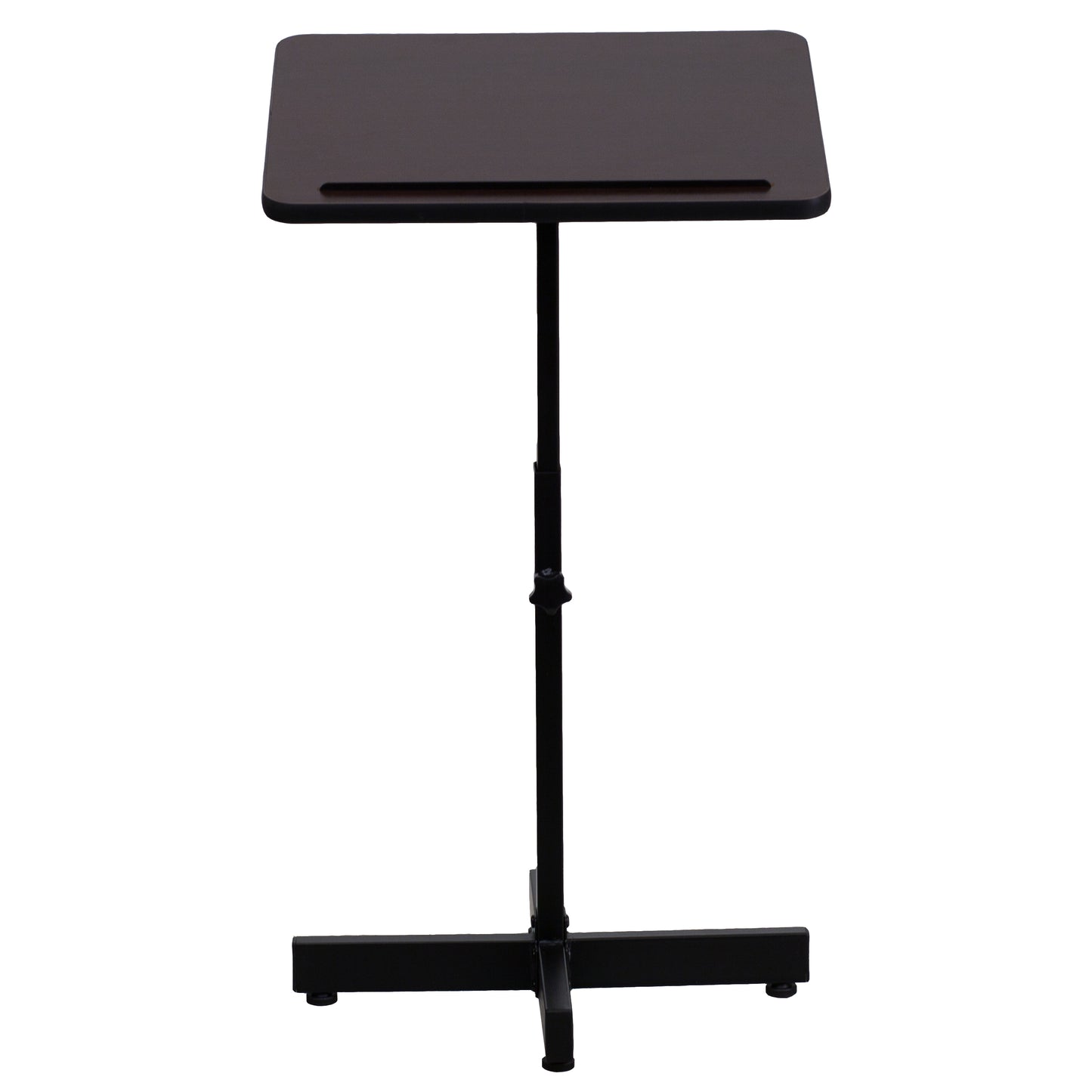 Mysta Adjustable Height Metal Lectern in Mahogany