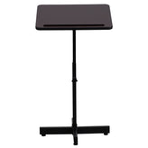 Mysta Adjustable Height Metal Lectern in Mahogany