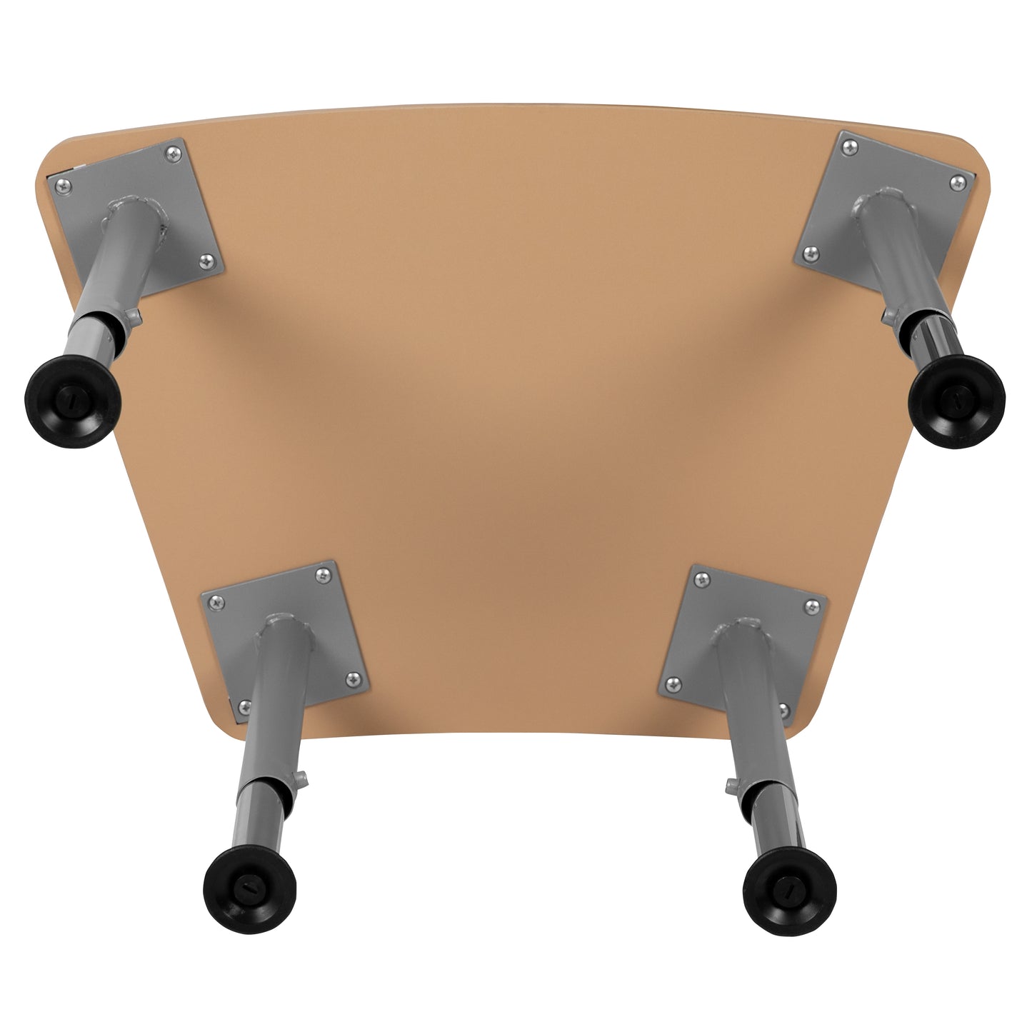 Billie Hex Natural Collaborative Student Desk (Adjustable from 22.3" to 34") - Home and Classroom