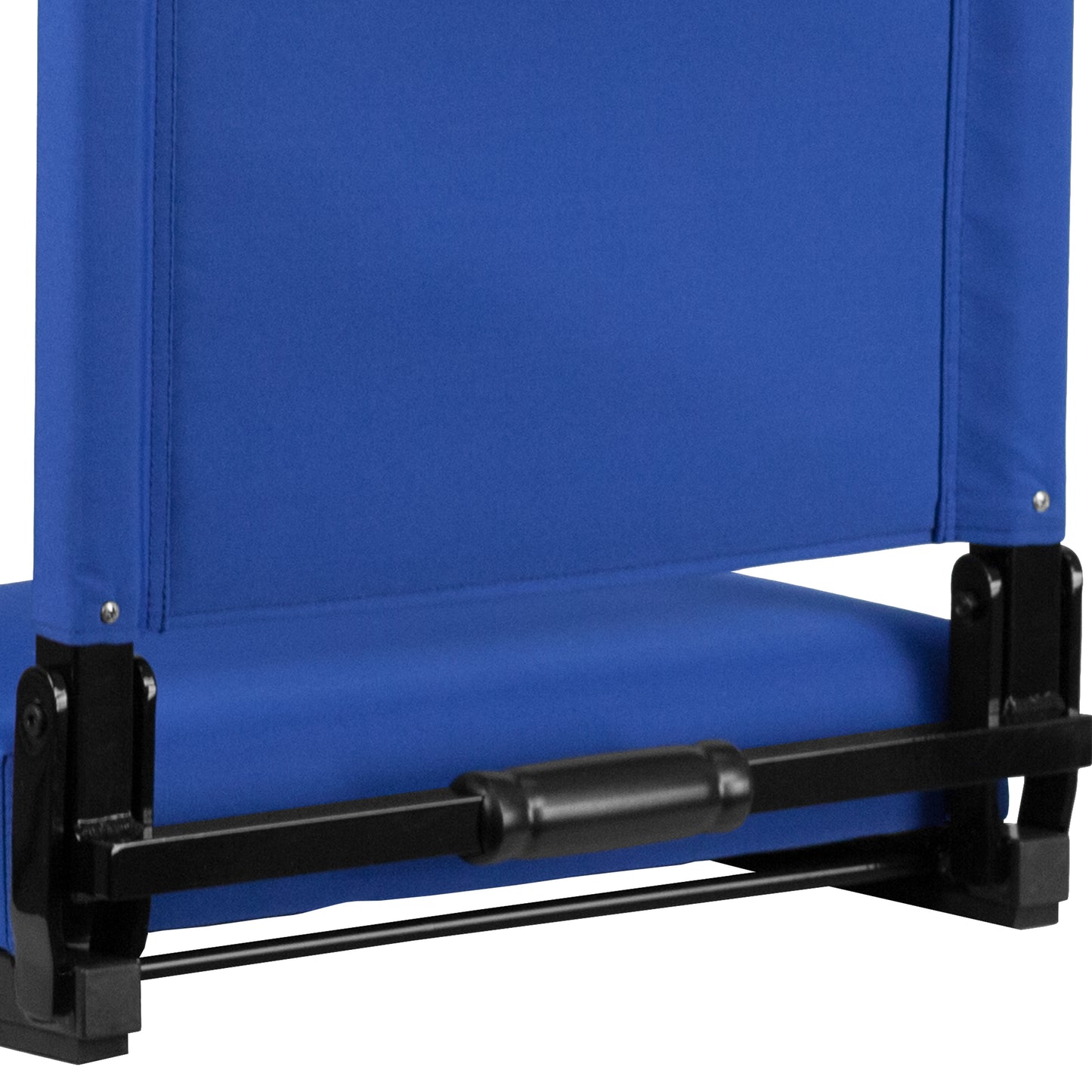 Grandstand Comfort 500 lb Capacity Padded Stadium Chairs, Folding Seats with Handles, Lightweight & Durable, Blue