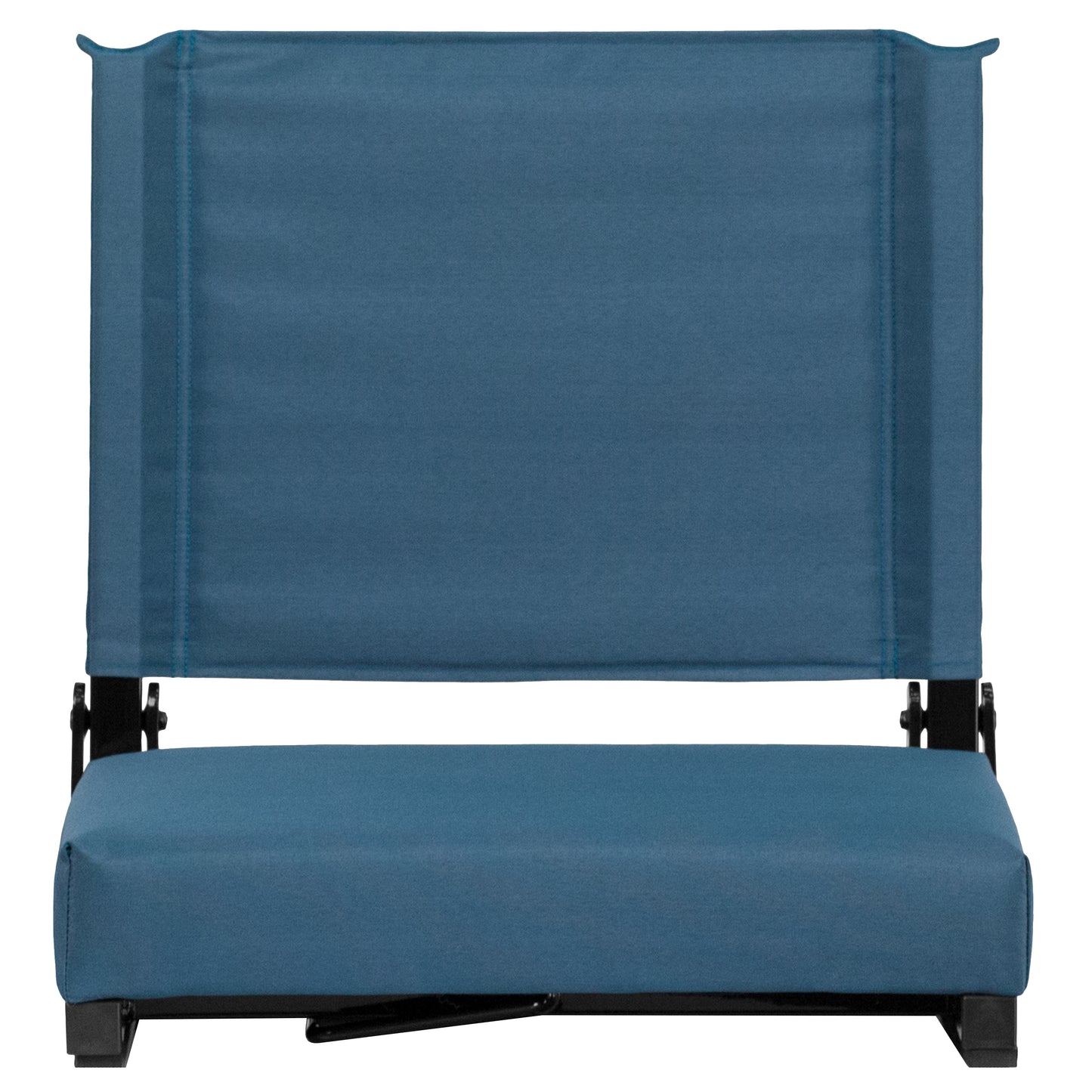 Grandstand Comfort 500 lb Capacity Padded Stadium Chairs, Folding Seats with Handles, Lightweight & Durable, Teal
