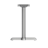 Beverly 5'' x 22'' Restaurant Indoor/Outdoor Table T-Base with 3'' Dia. Table Height Column, Silver