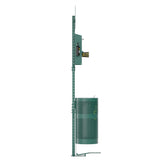 Kessler Pet Waste Station with Pedal Trash Can, Glow in the Dark Sign, Roll Bag Dispenser, Hand Sanitizer Bottle with 600 Waste Bags and 50 Can Liners