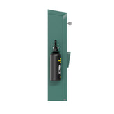 Kessler Locking Dog Waste Bag Dispenser with Glow in the Dark Sign, Hand Sanitizer Bottle and Rain Guard - 400 Pull Out Header Bags Included