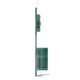Kessler Pet Waste Station with Pedal Trash Can, Glow in the Dark Sign, Pull-Out Bag Dispenser, Hand Sanitizer Bottle, 400 Waste Bags and 50 Can Liners