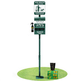 Kessler Mini Pet Waste Station with Glow in the Dark Sign, Roll Waste Bag Dispenser, and Hand Sanitizer Bottle - 600 Bags Included