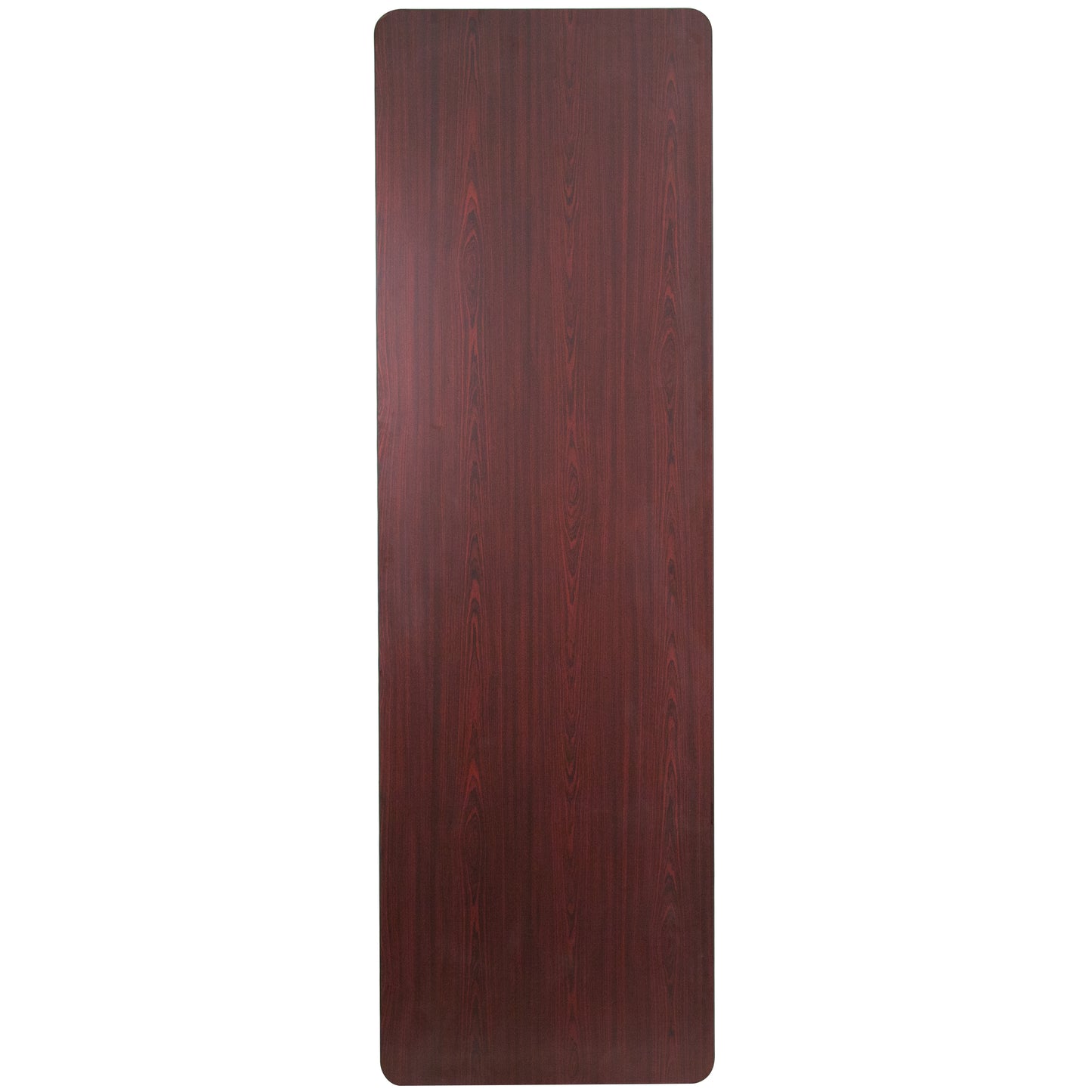 Frankie 8-Foot Mahogany Melamine Laminate Folding Banquet Table