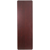 Frankie 8-Foot Mahogany Melamine Laminate Folding Banquet Table