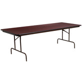 Floyd 8-Foot High Pressure Mahogany Laminate Folding Banquet Table