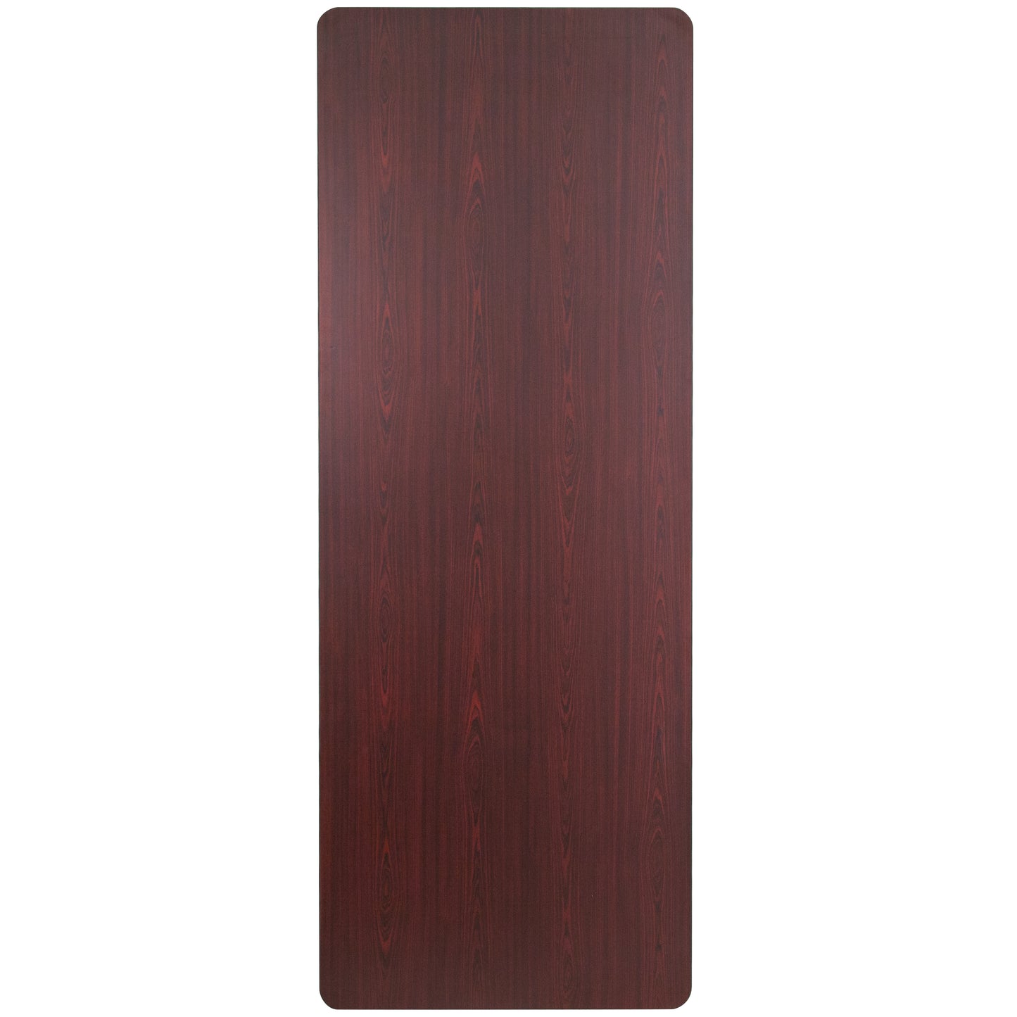 Floyd 8-Foot High Pressure Mahogany Laminate Folding Banquet Table