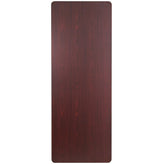 Floyd 8-Foot High Pressure Mahogany Laminate Folding Banquet Table