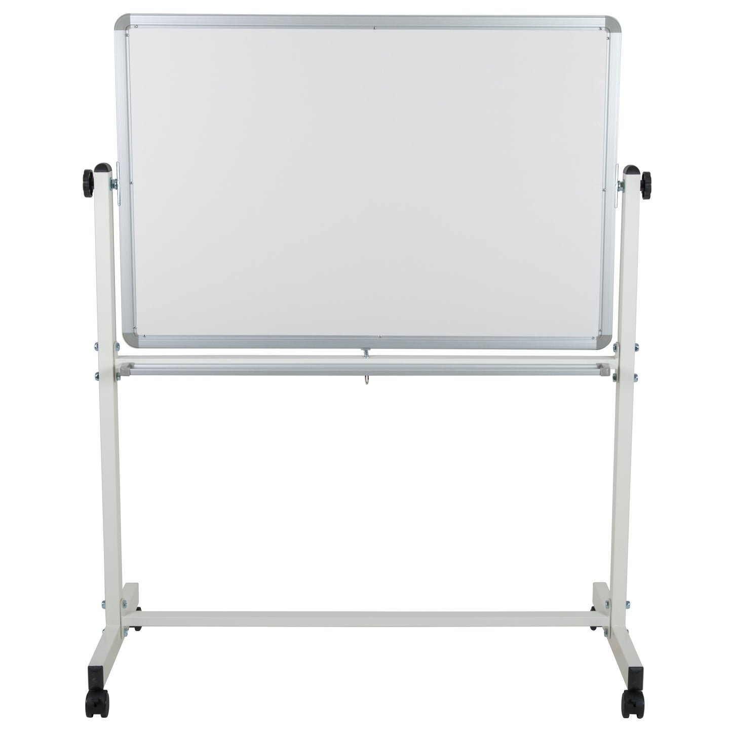 HERCULES Series 45.25"W x 54.75"H Double-Sided Mobile White Board with Pen Tray