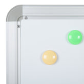 HERCULES Series 45.25"W x 54.75"H Double-Sided Mobile White Board with Pen Tray
