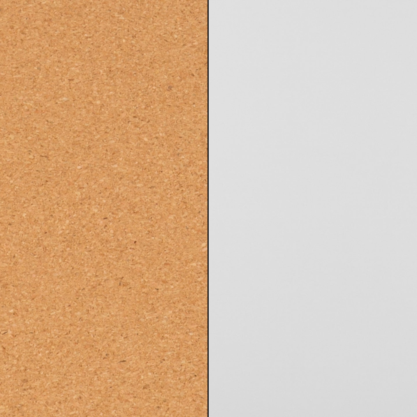 HERCULES Series 53"W x 62.5"H Reversible Mobile Cork Bulletin Board and White Board with Pen Tray