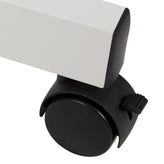 HERCULES Series 53"W x 62.5"H Reversible Mobile Cork Bulletin Board and White Board with Pen Tray