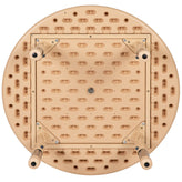 Wren 33" Round Natural Plastic Height Adjustable Activity Table