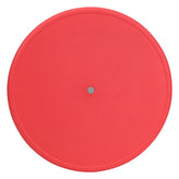 Wren 33'' Round Red Plastic Height Adjustable Activity Table