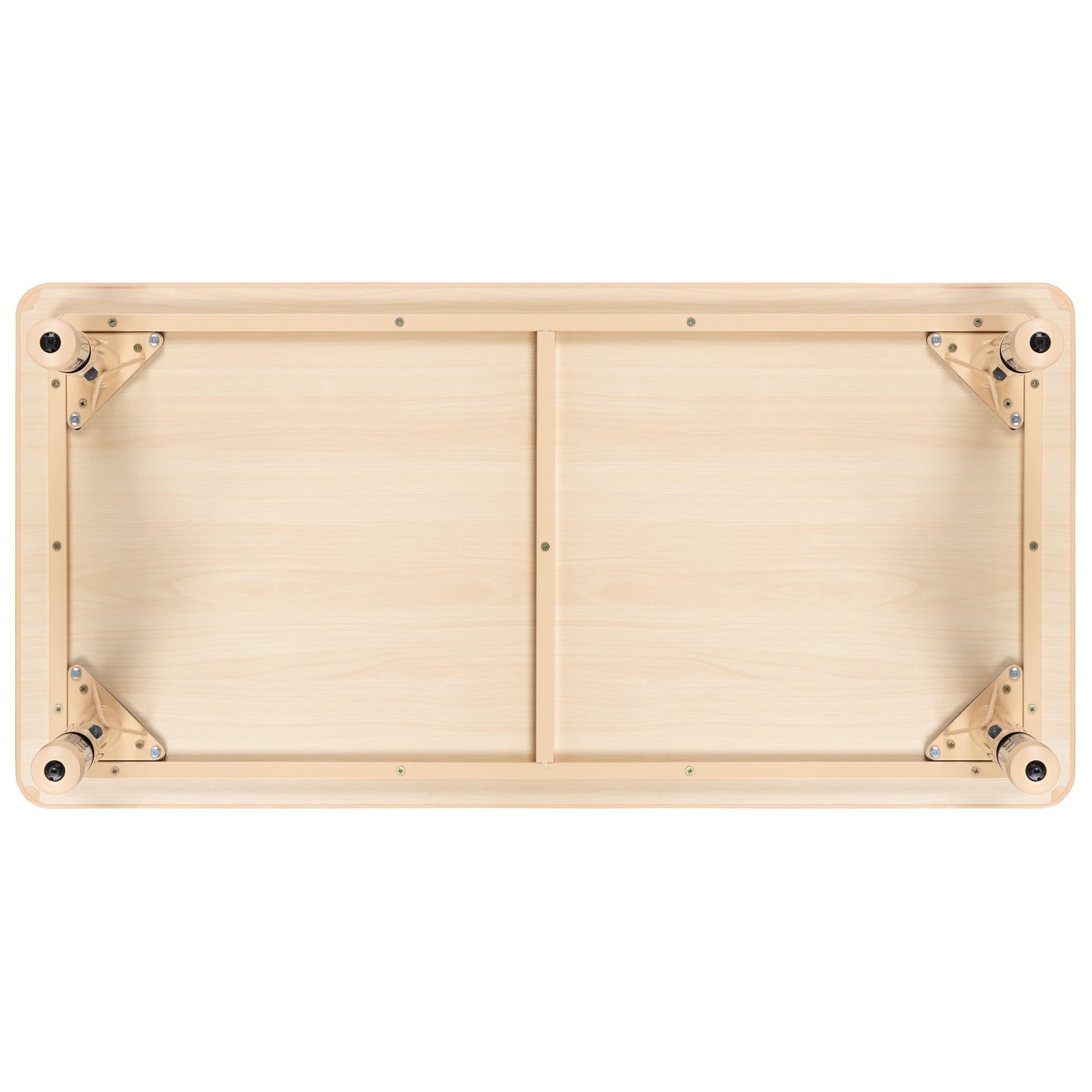Wren Adjustable Height Kids Activity Table, Natural Plastic, 23.6"W x 47.25"L, Rectangular, Table Only