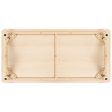 Wren Adjustable Height Kids Activity Table, Natural Plastic, 23.6"W x 47.25"L, Rectangular, Table Only