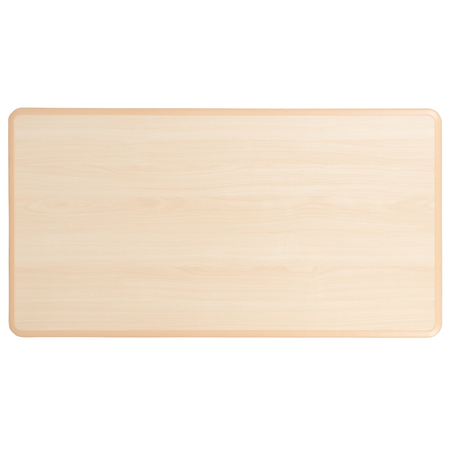Wren Adjustable Height Kids Activity Table, Natural Plastic, 23.6"W x 47.25"L, Rectangular, Table Only