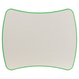 Wren 21.875''W x 26.625''L Rectangular Green Plastic Height Adjustable Activity Table with Grey Top